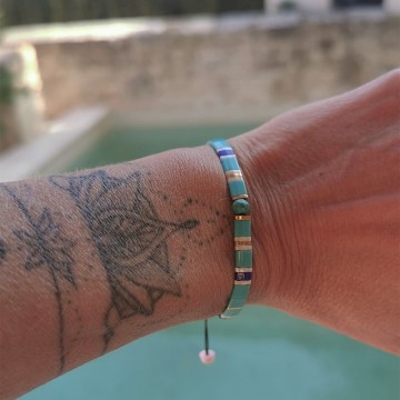 Bracelet Kyoto turquoise - Majabel