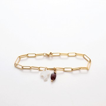 Bracelet chaîne doré Néréïde - majabel